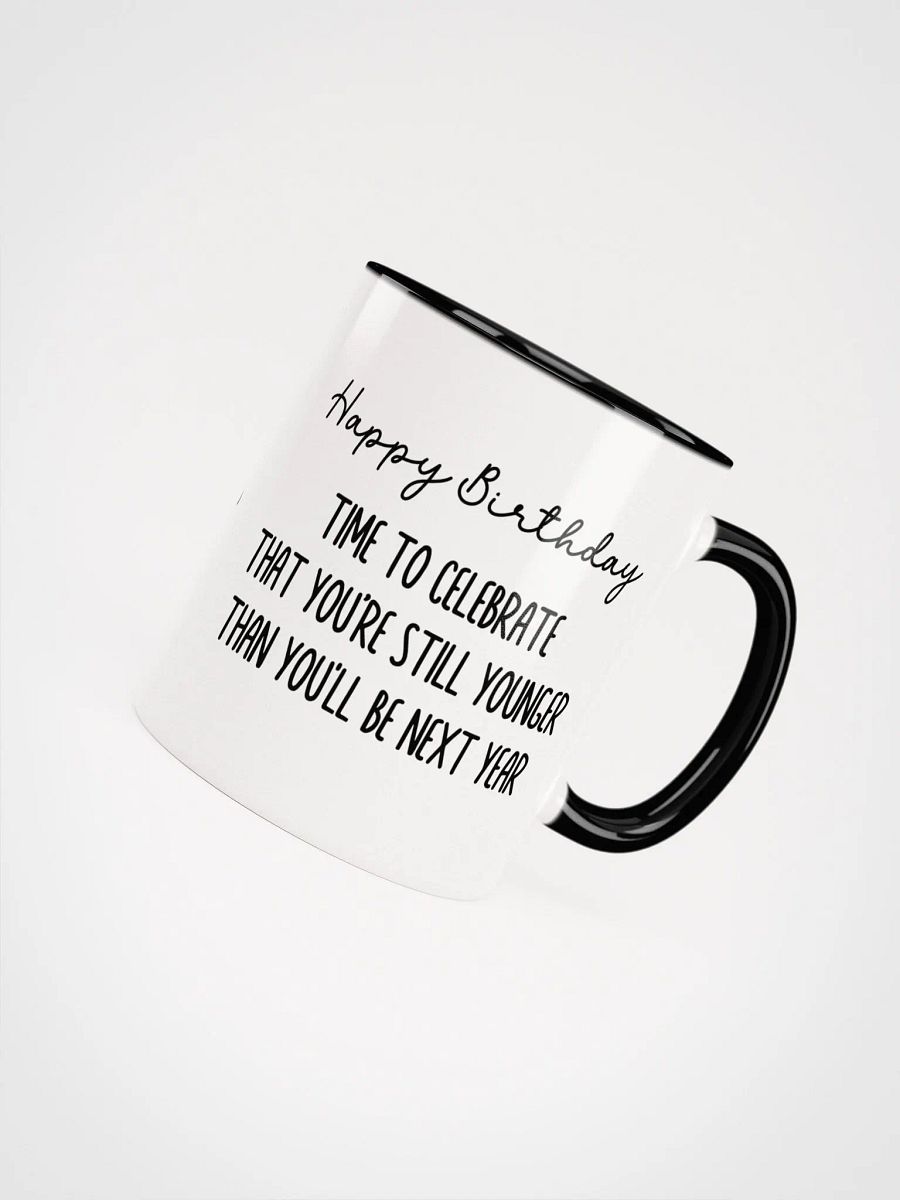 Two Tone Line Birth Flower Mug JULY – Personalized Gift product image (5)