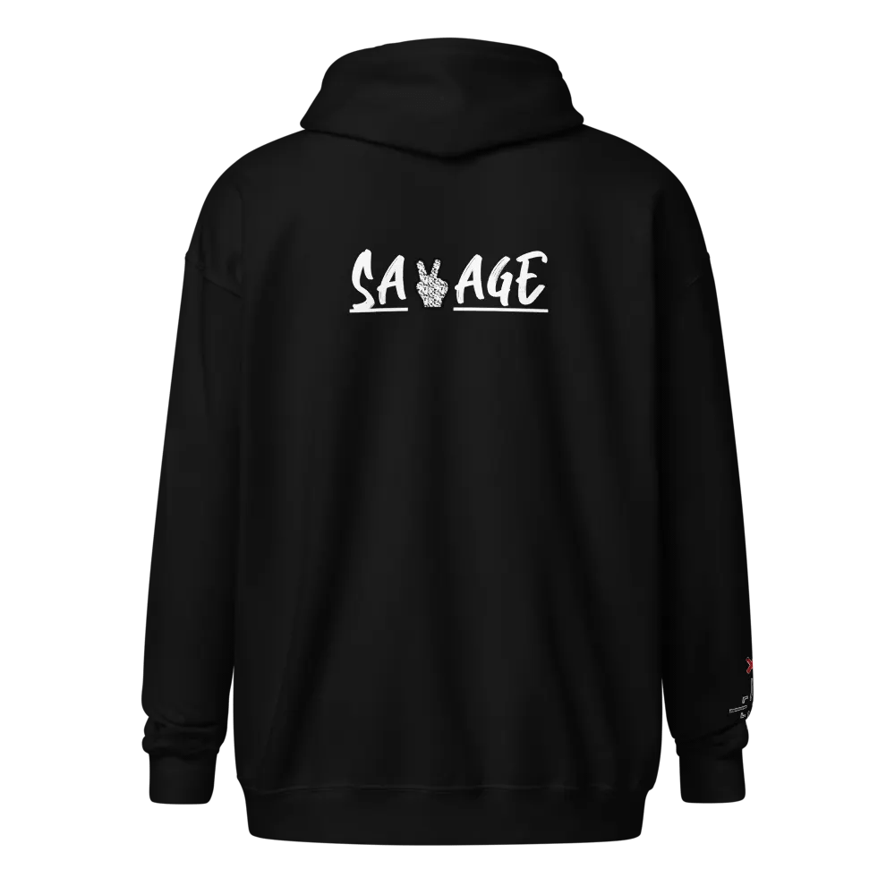 "SAVAGE" Slayer Zip Up Hoodie product image (2)