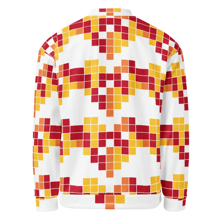 Symmetric Fusion All-Over Print Bomber Jacket product image (4)