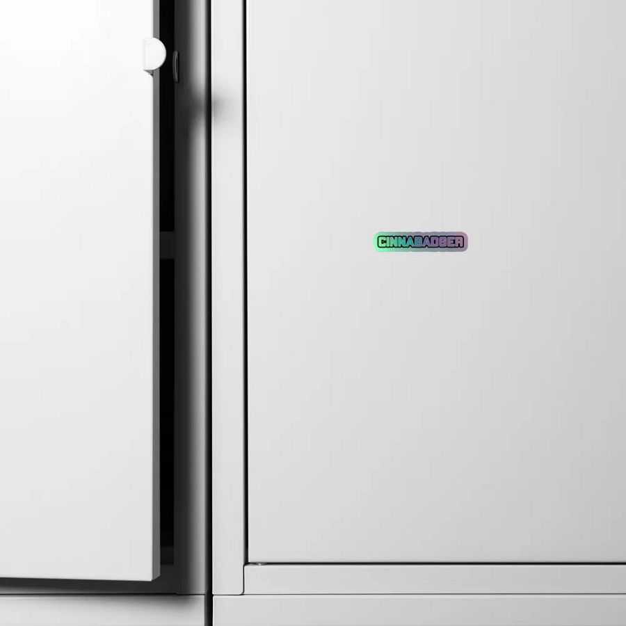 Cinnabadger Holo Sticker product image (4)