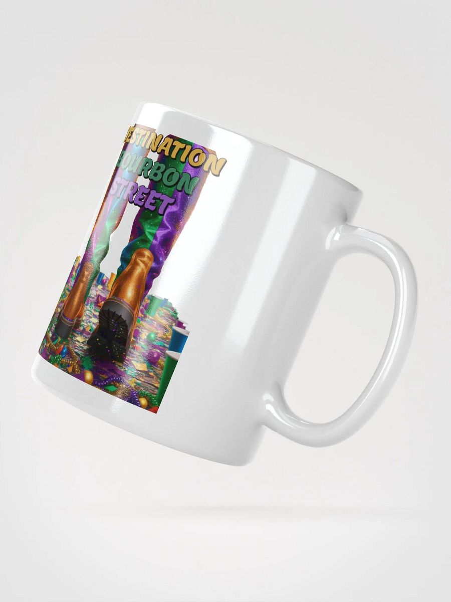 Destination Bourbon Street - Funny Mardi Gras White Coffee Mug product image (5)