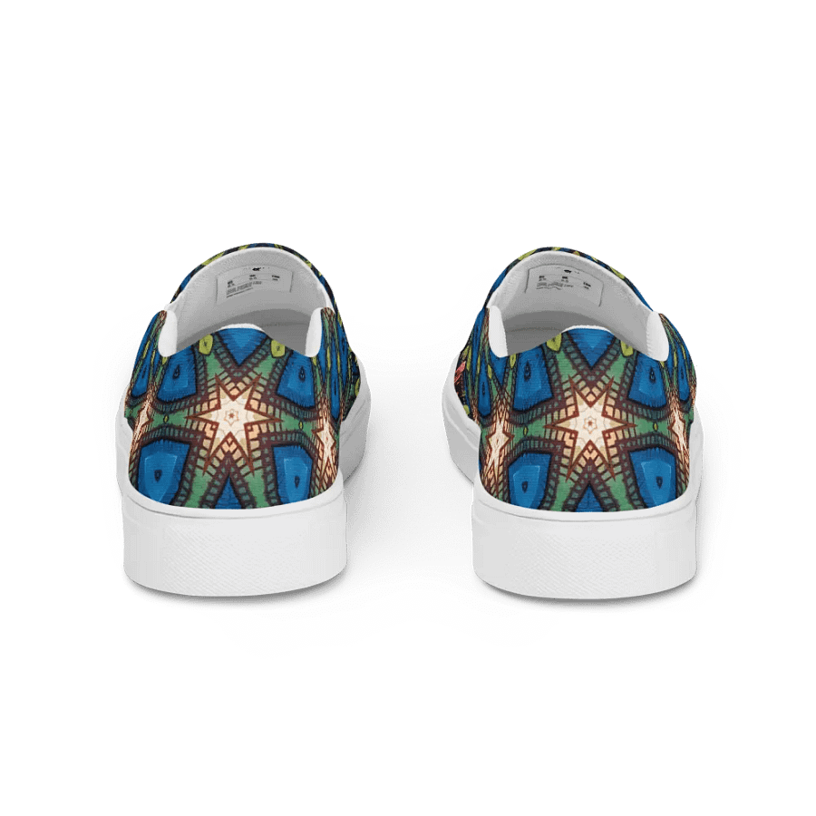 Cozy Honeycomb Canvas Slip-Ons product image (4)