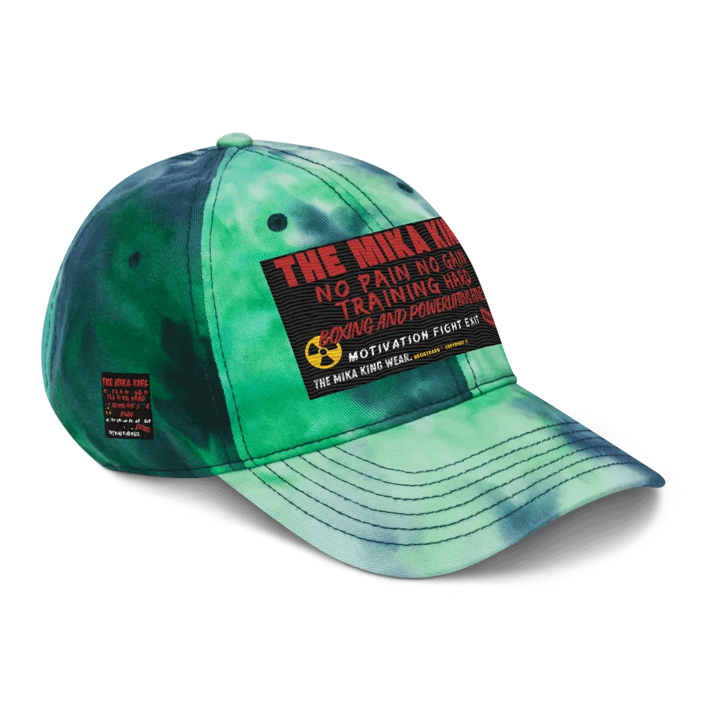 Gorra deportiva teñida con efecto tie-dye The Mika King Wear Fitness No pain no gain training hard edition. product image (10)