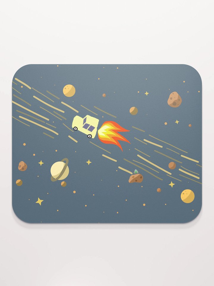 Night Sky Rocket Powered Cars Mousepad product image (2)