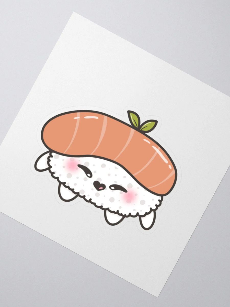 Cute Kawaii Nigiri Sushi Kiss Cut Sticker product image (2)