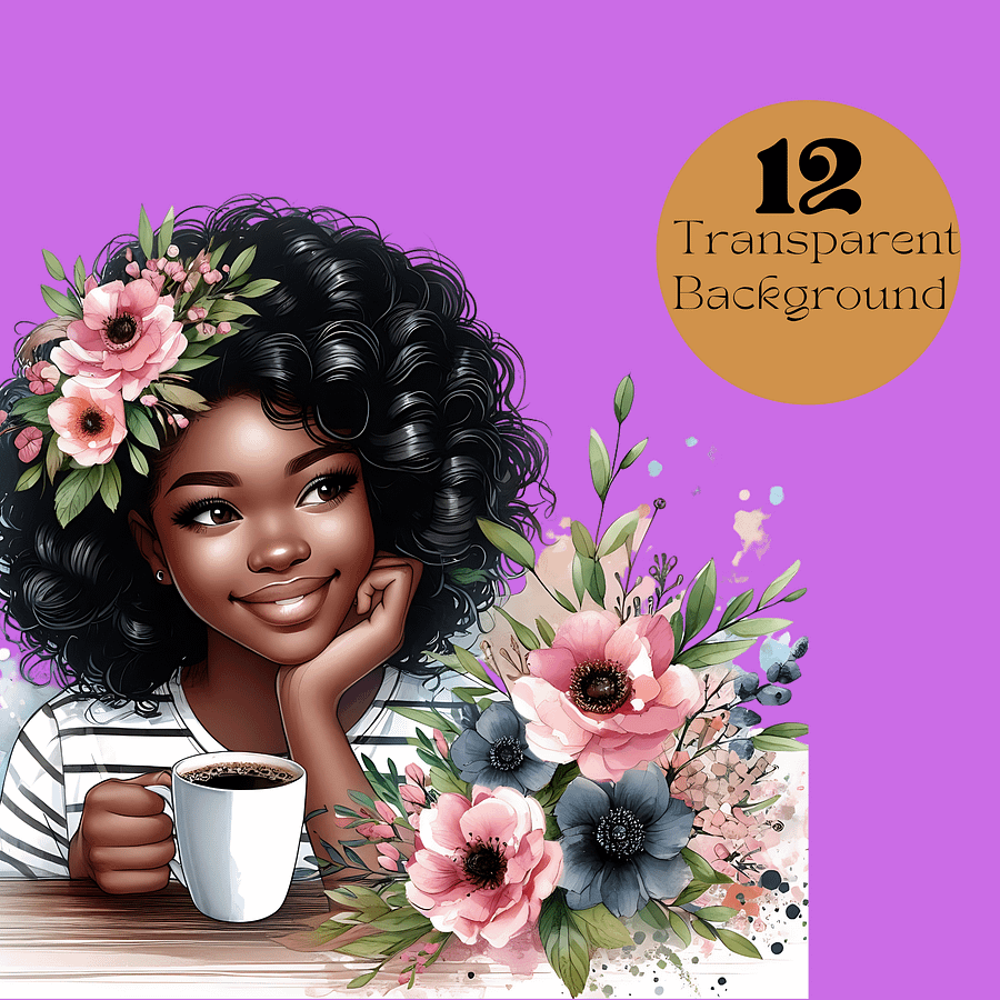 Watercolor Coffee Mama's Clipart Bundle product image (2)