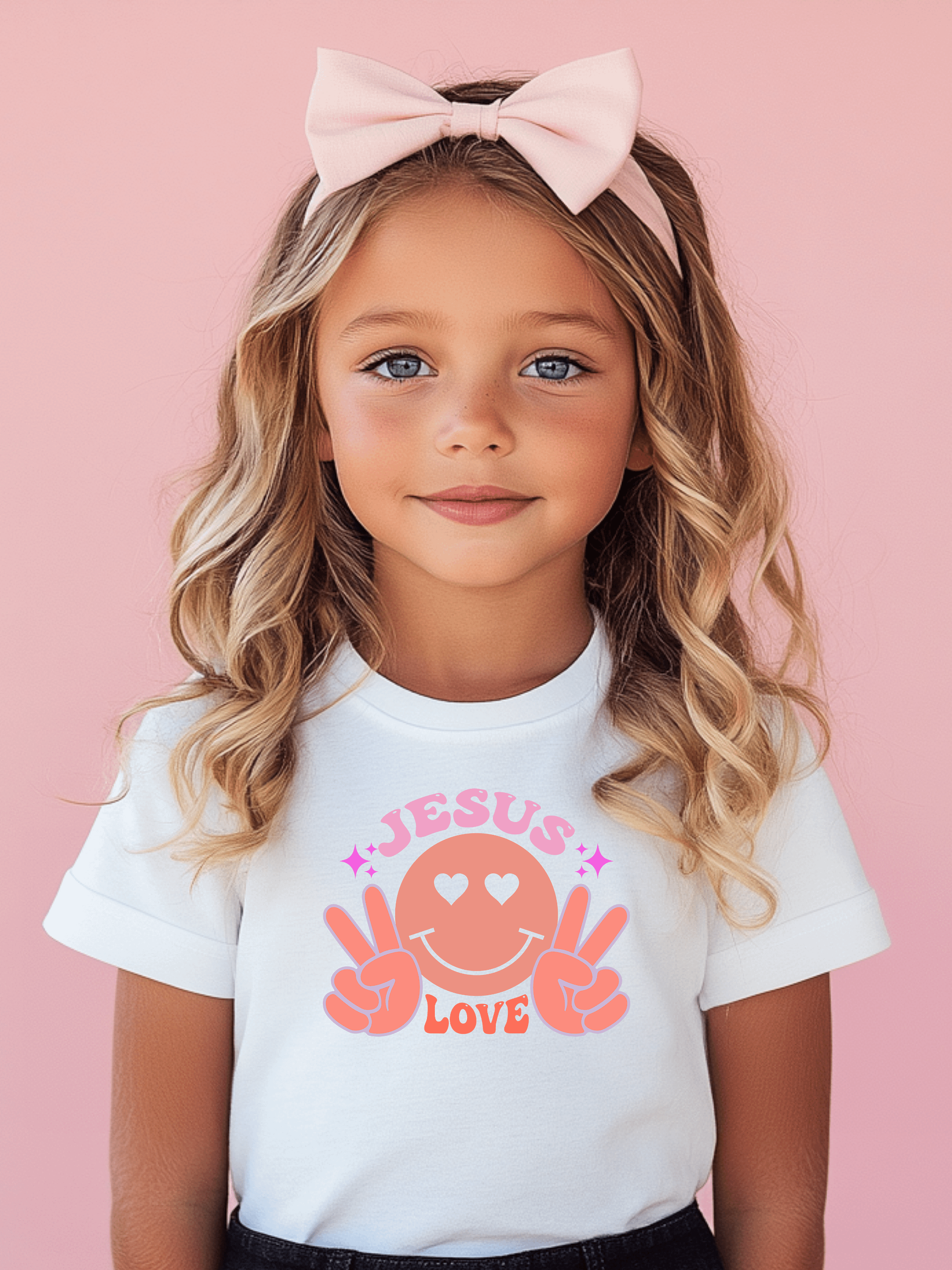 Jesus Love Peace Kids Tee product image (2)