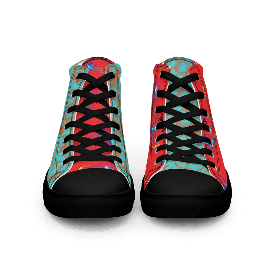 Dynamic Happy Circles Men's High Tops product image (3)