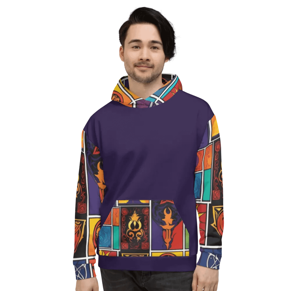Purple & Multi Symbology Hoodie product image (3)