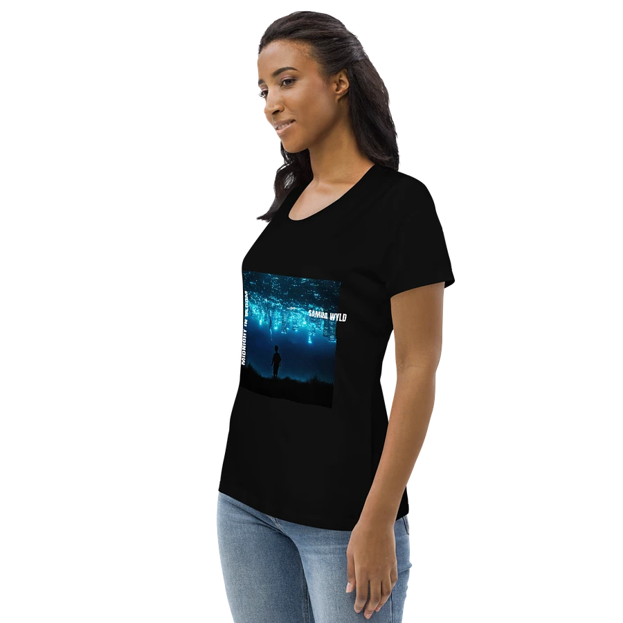 MIDNIGHT IN BLOOM (Women's fit) Organic cotton (Black) product image (3)