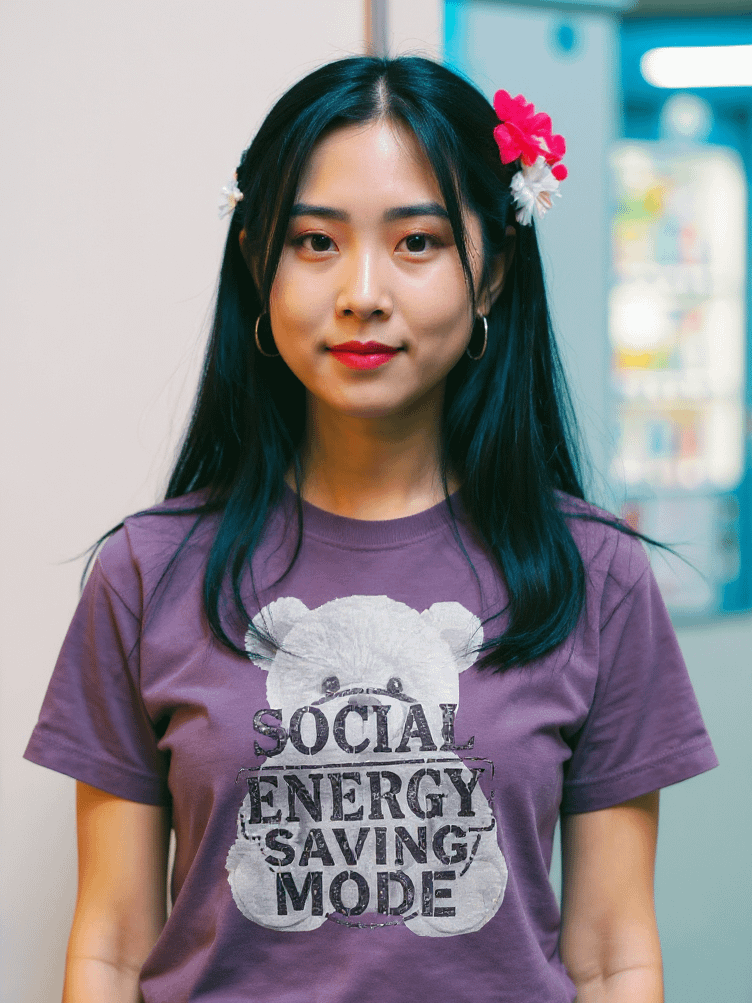 "Social Energy Saving Mode" T-Shirt - The Introvert Bear product image (1)
