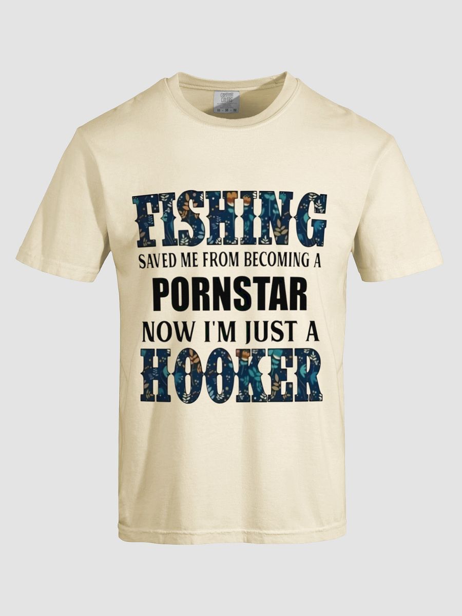 Floral Fishing Hooker T-Shirt product image (10)