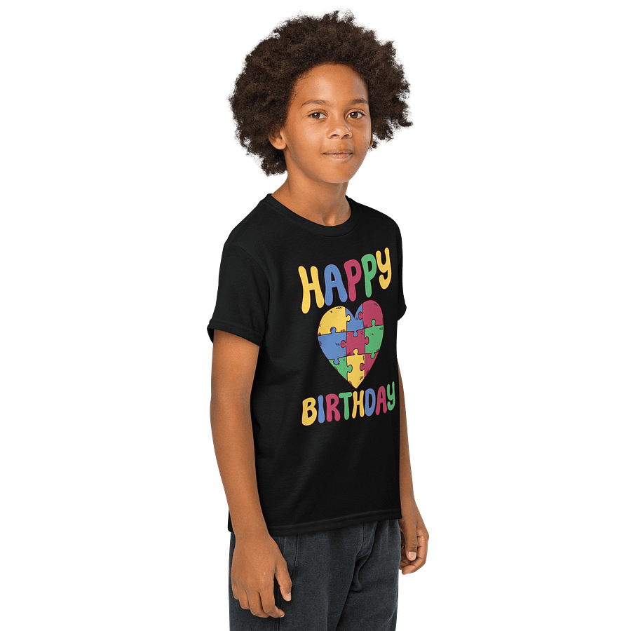 Happy Birthday (Autism Awareness) T-Shirt For Kids product image (8)