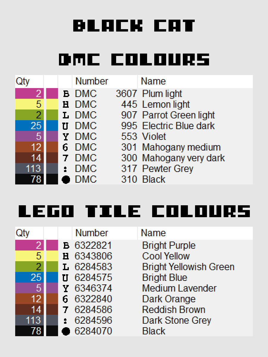 Black Cat Pixel Art product image (4)