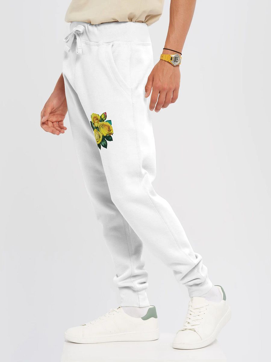 Unisex Bold Yellow Rose Joggers product image (6)
