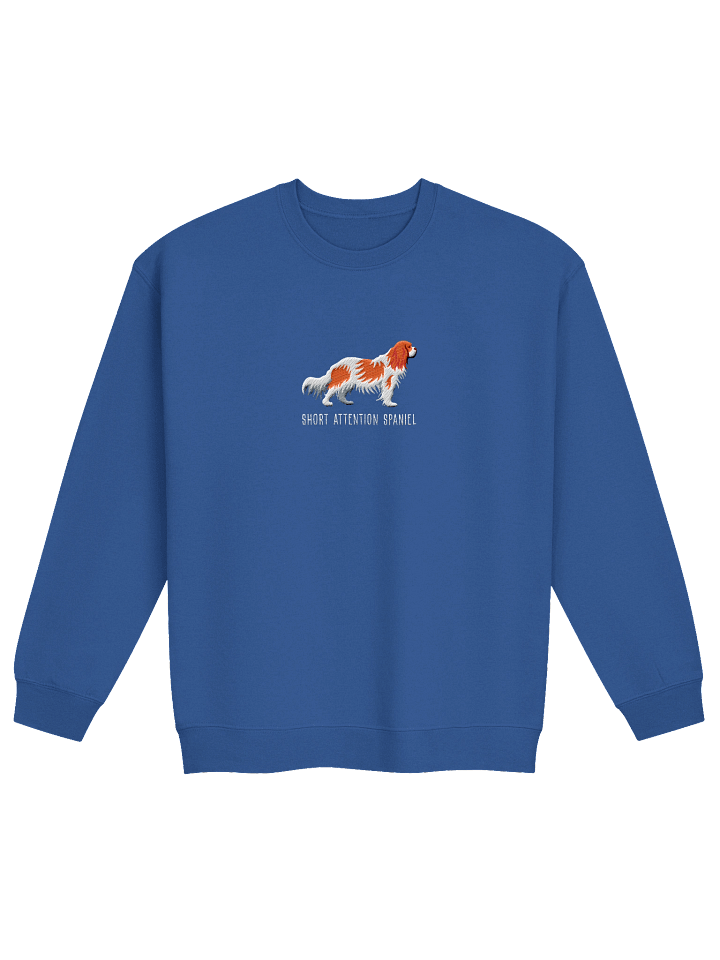 Short Attention Spaniel Sweatshirt (Embroidered) of a Cavalier King Charles Spaniel(Blenheim) product image (13)