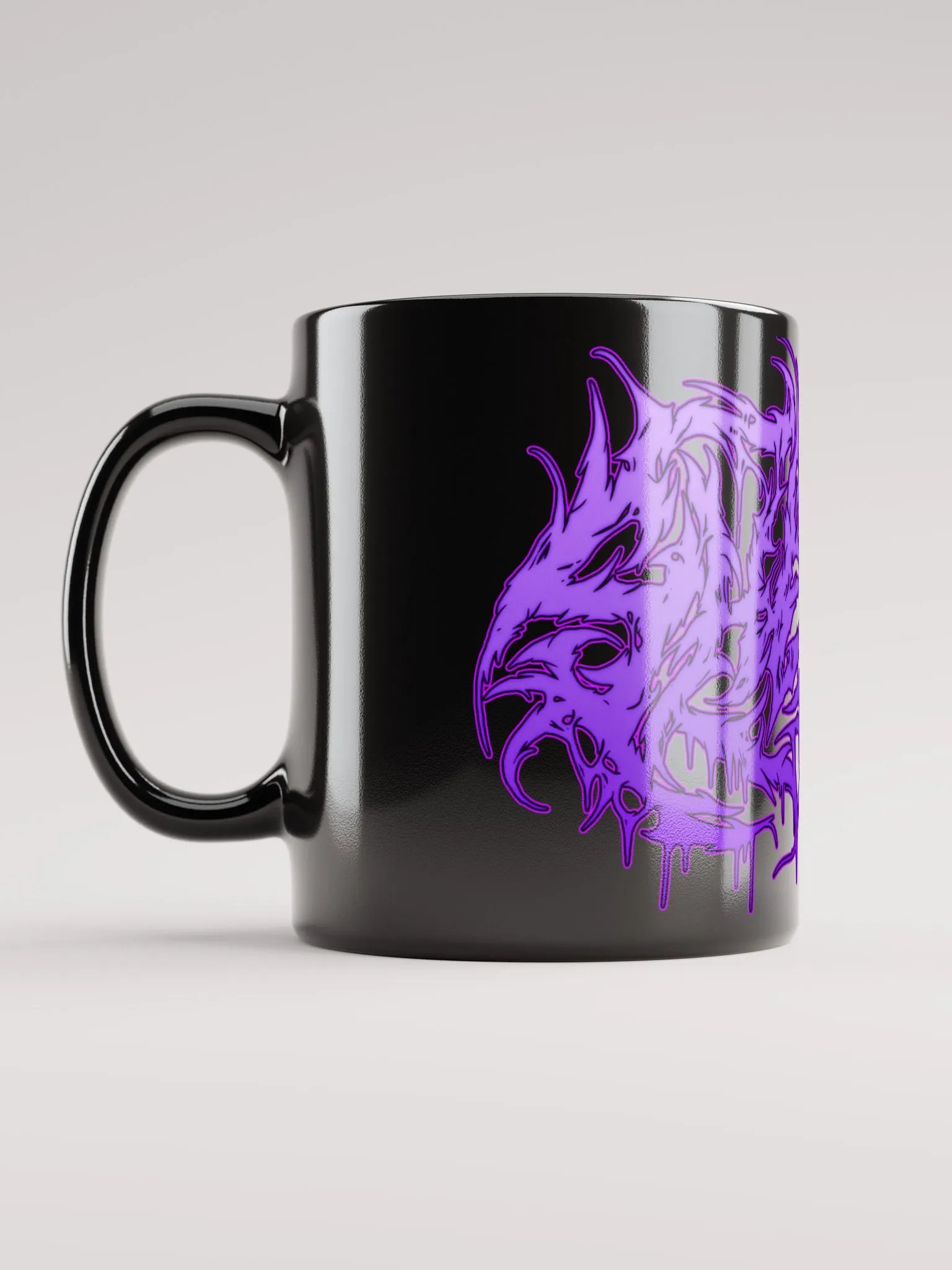 Purple Metal Logo Black Mug product image (2)