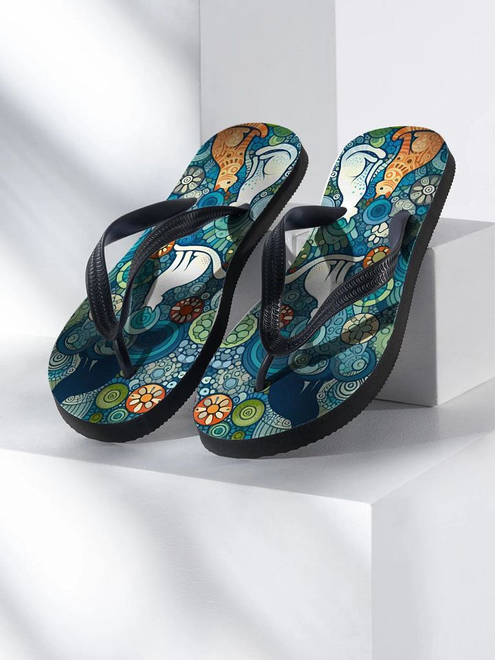 Abstract Cat Flip Flops product image (2)