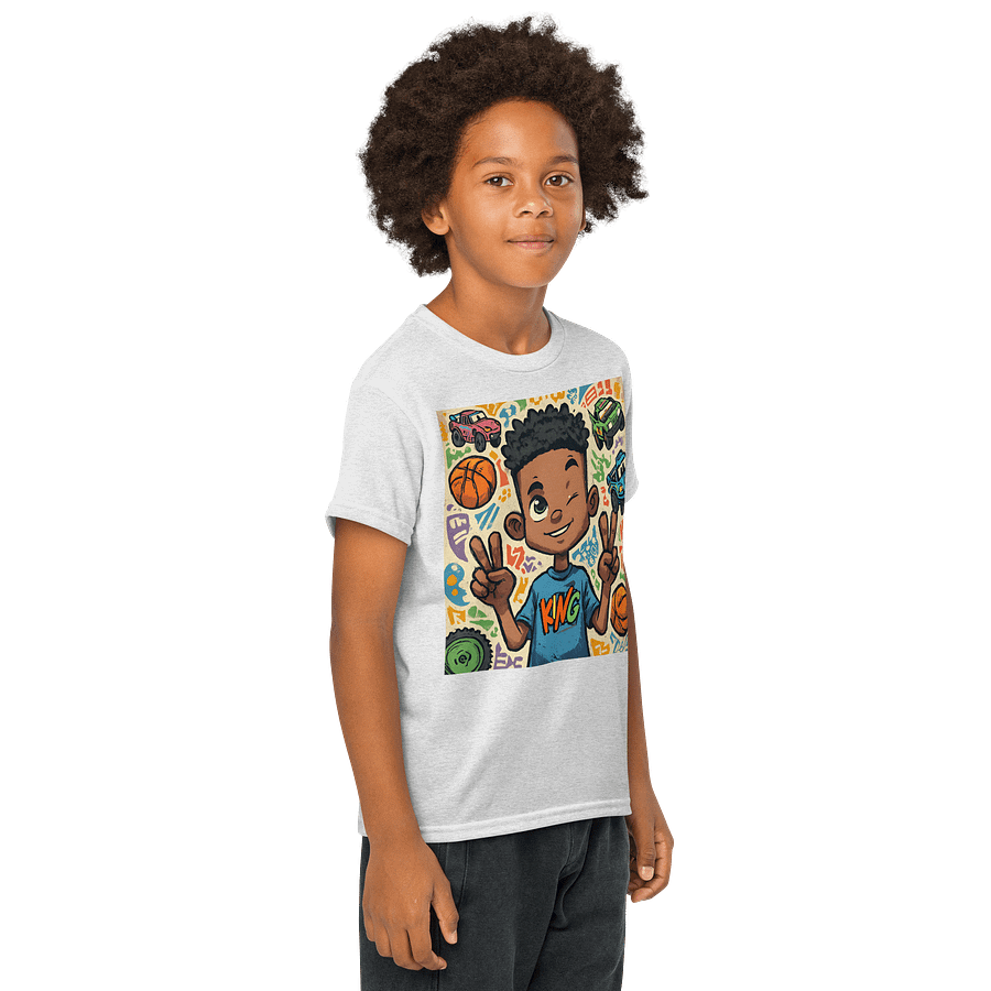 Cheerful King Youth Sports Tee product image (4)