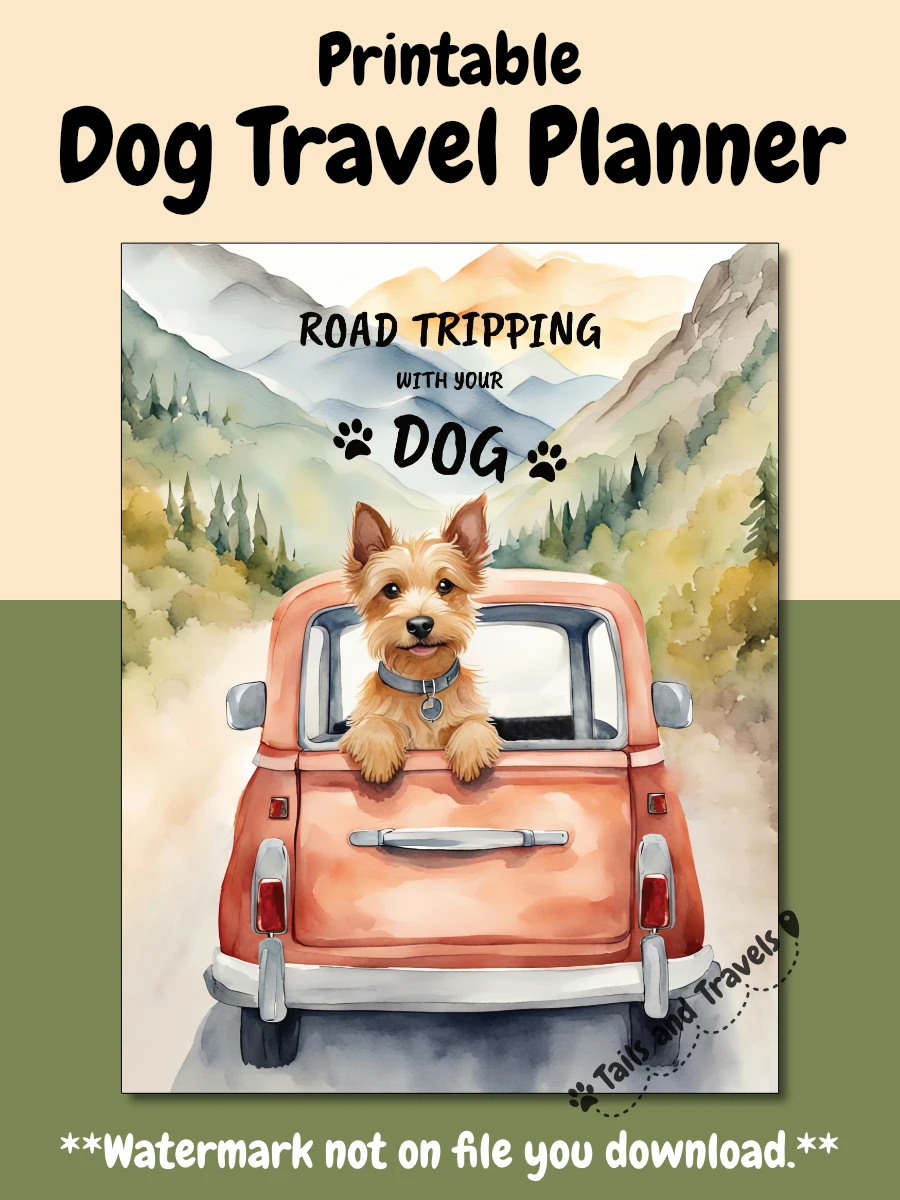 Printable Dog Road Trip Travel Planner product image (1)