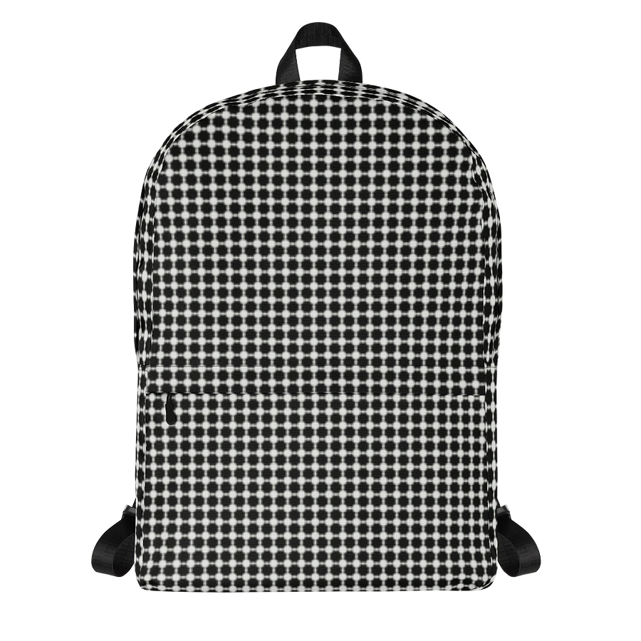 Abstract Black and White Chain Back Pack product image (13)
