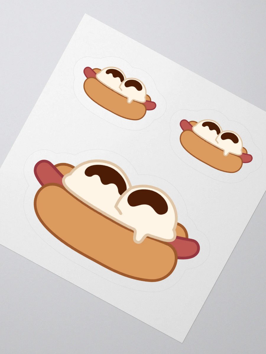 Ice Cream on a Hot Dog Stickers product image (5)