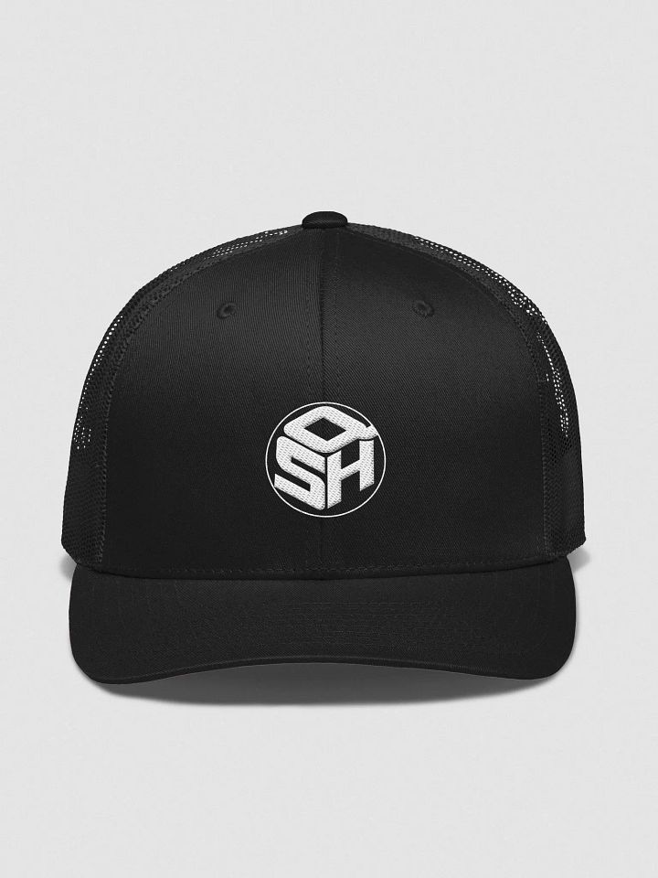 QSH LOGO CIRCLE RETRO TRUCKER HAT product image (1)
