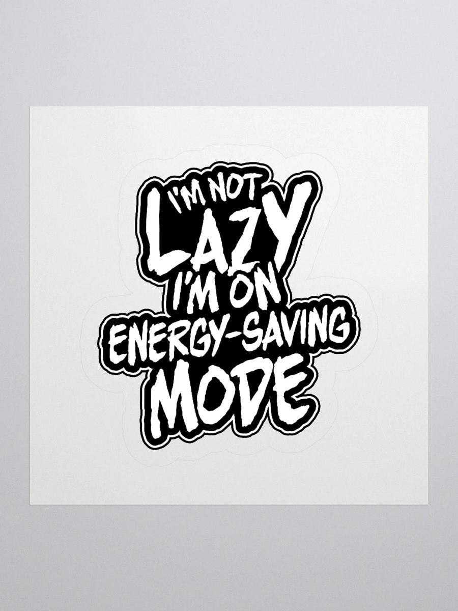 Funny Gamer Sticker – Energy-Saving Mode Engaged product image (1)