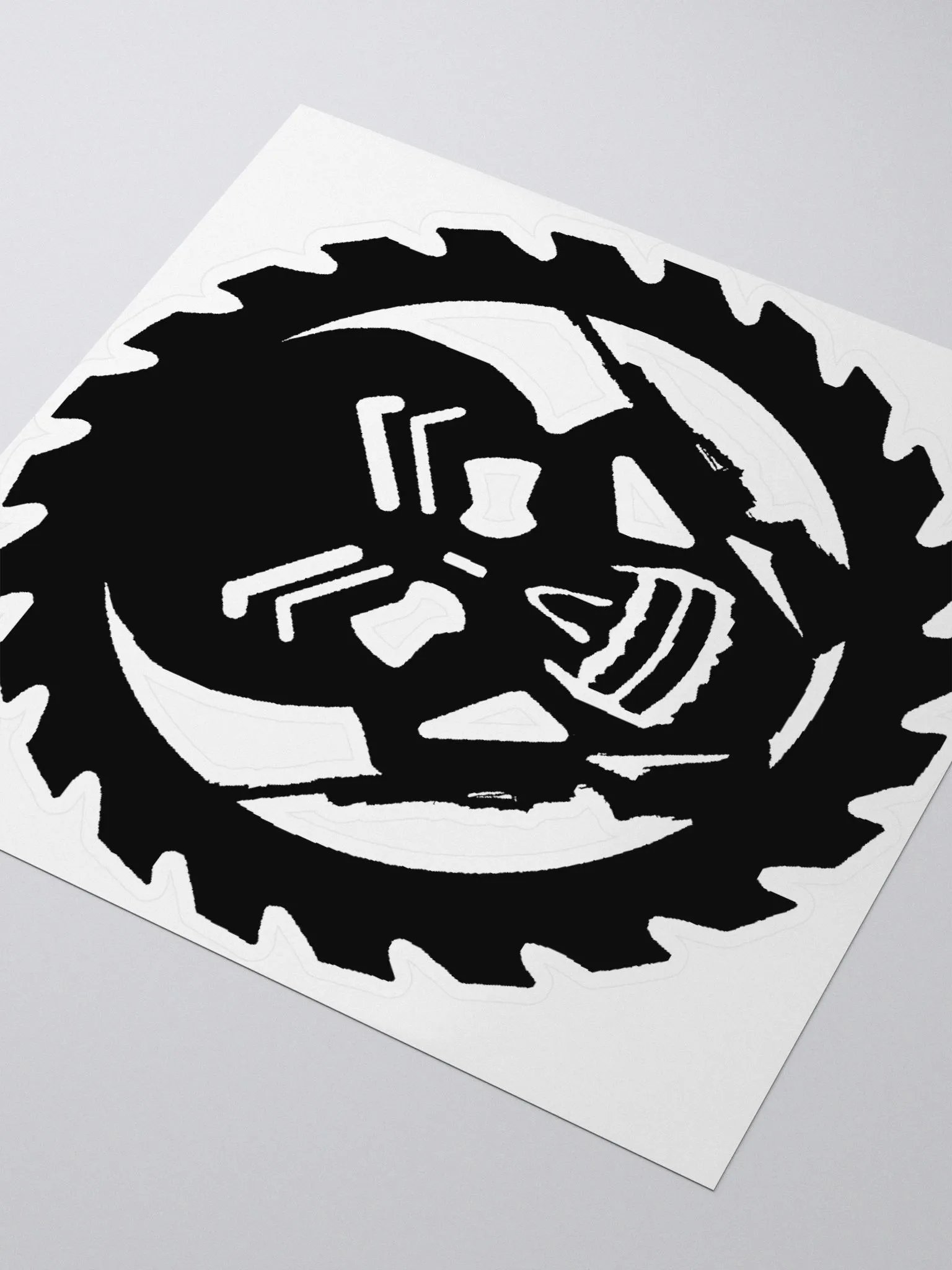 Skull Blade Logo Stickers product image (3)