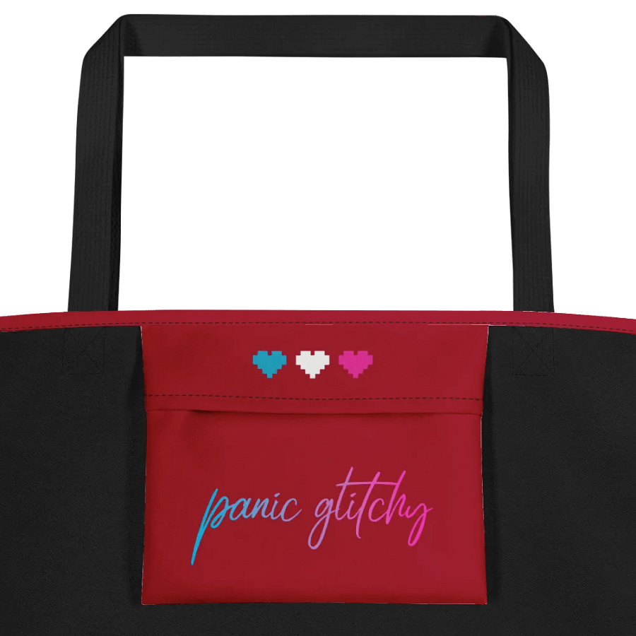Panic Glitchy Grocery (white edition) Tote Bag product image (3)