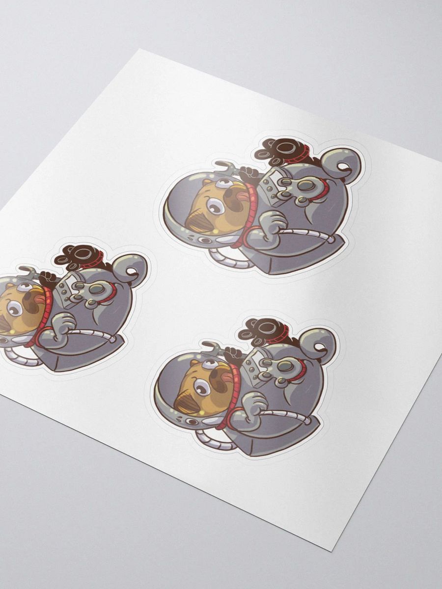 Astronaut Pug Sticker - Space Dog Decal product image (3)