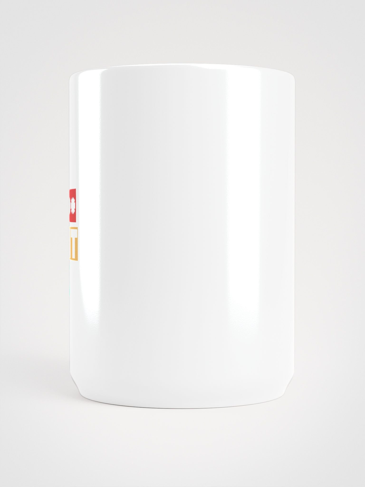 Vivid Censored Phrase White Glossy Mug product image (6)