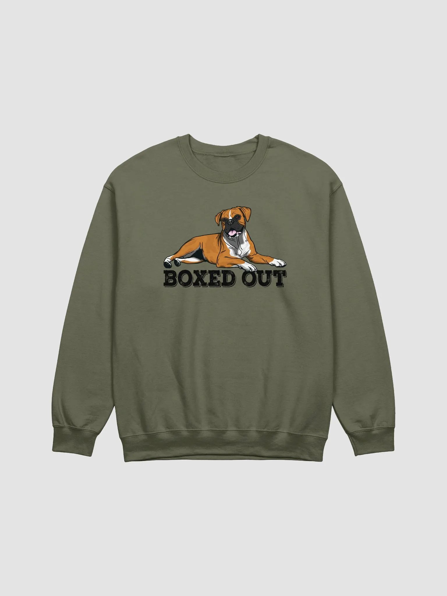 Boxed Out Sweatshirt of a Boxer Dog | Funny Shirt for Boxer Paw-rents product image (15)