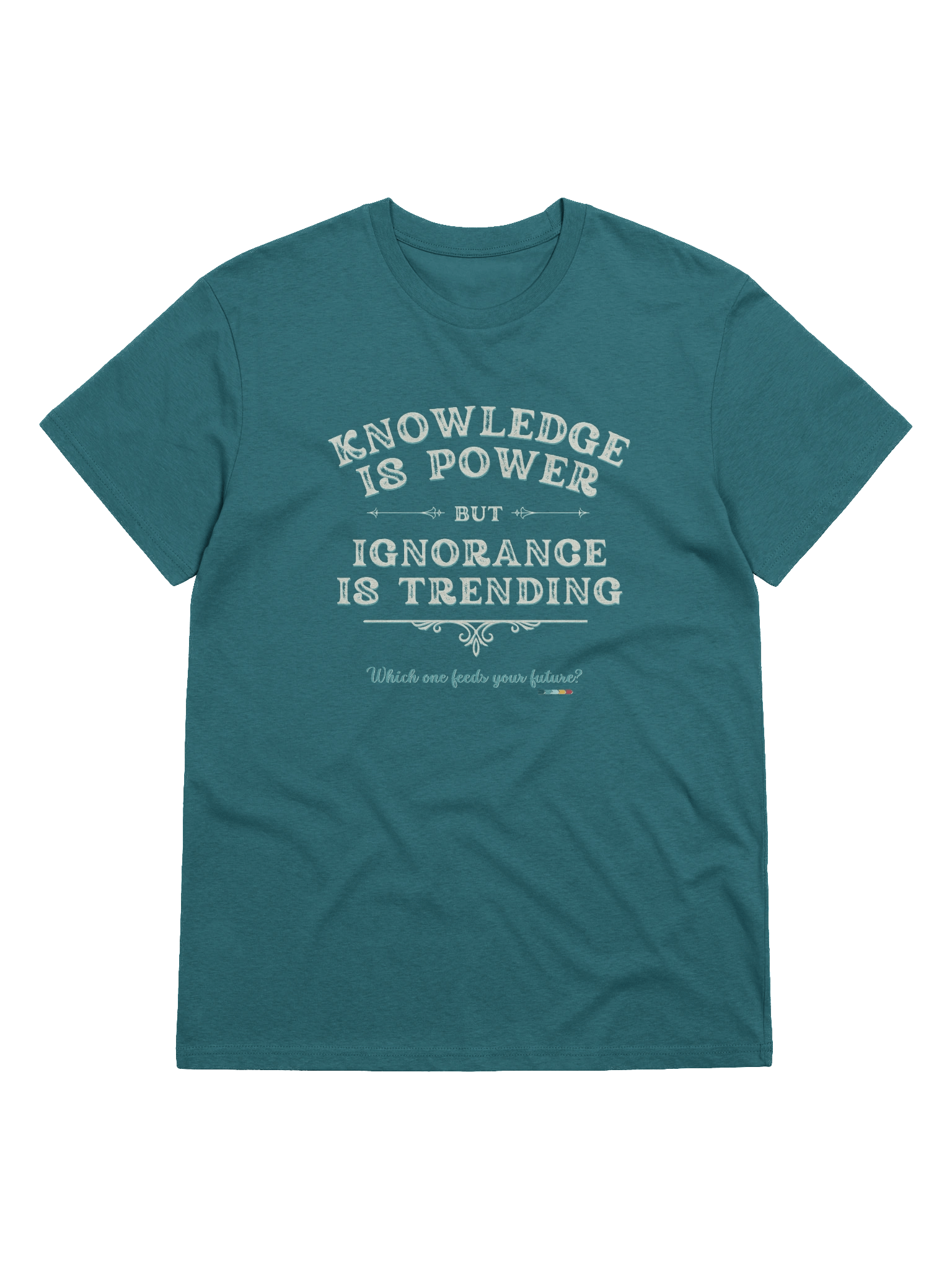 Depth Over Dazzle Tee – “Knowledge is Power” | Empowerment Organic Cotton T-Shirt — Fulfilled in EU/UK product image (3)