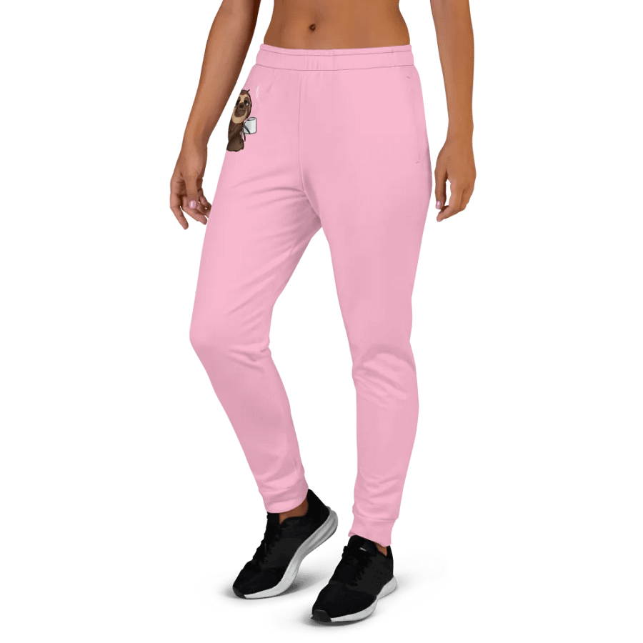 Sloth Serenity Women's Cotton Candy Pink Joggers product image (3)