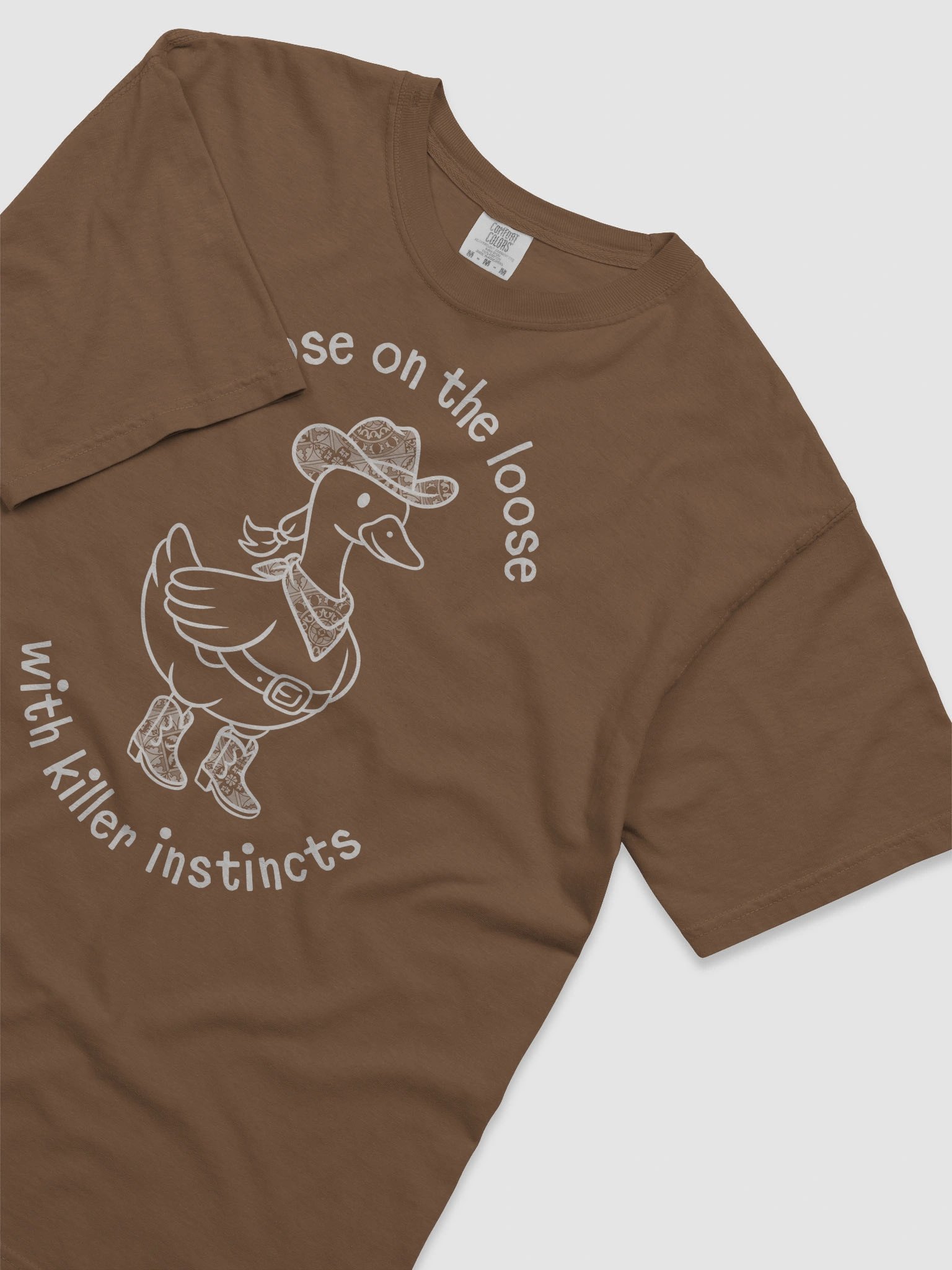 Silly Goose Western Shirt - Western True Crime Gift Tee - Dark product image (4)