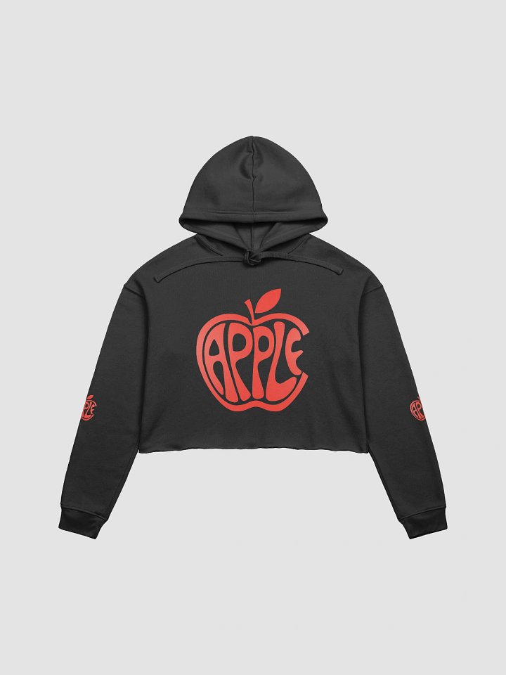 Stylized Apple Word Art Crop Hoodie product image (4)