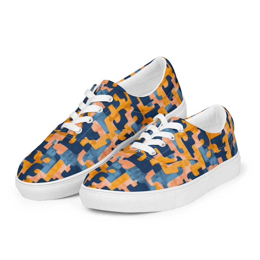 Flowing Shapes | Women's Lace-Up Canvas Shoes product image (6)