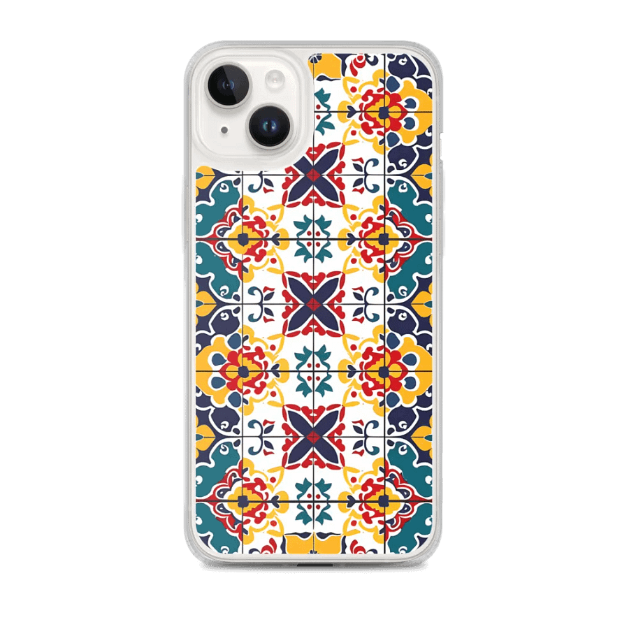Talavera Tile Pattern iPhone® MagSafe® Clear Case product image (1)