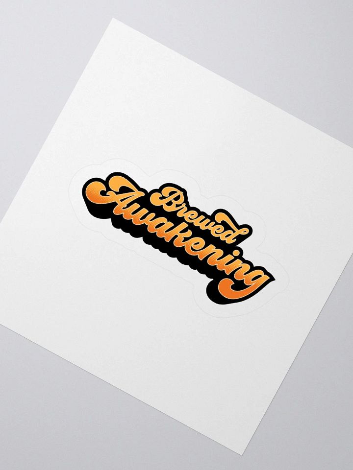 Brewed Awakening Retro Sticker for Coffee Enthusiasts product image (5)