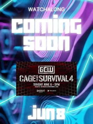 🔓 1 WEEK AWAY! We’re going LIVE for GCW Cage of Survival 4! 🩸 Glass. Metal. Carnage. 📅 Sunday 6/8 @ 2PM PST #GCW #CageOfSurvival4 #DeathmatchWrestling