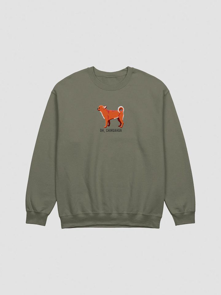 Oh, Chihuahua Sweatshirt (Embroidered) of a Chihuahua(Red) product image (7)