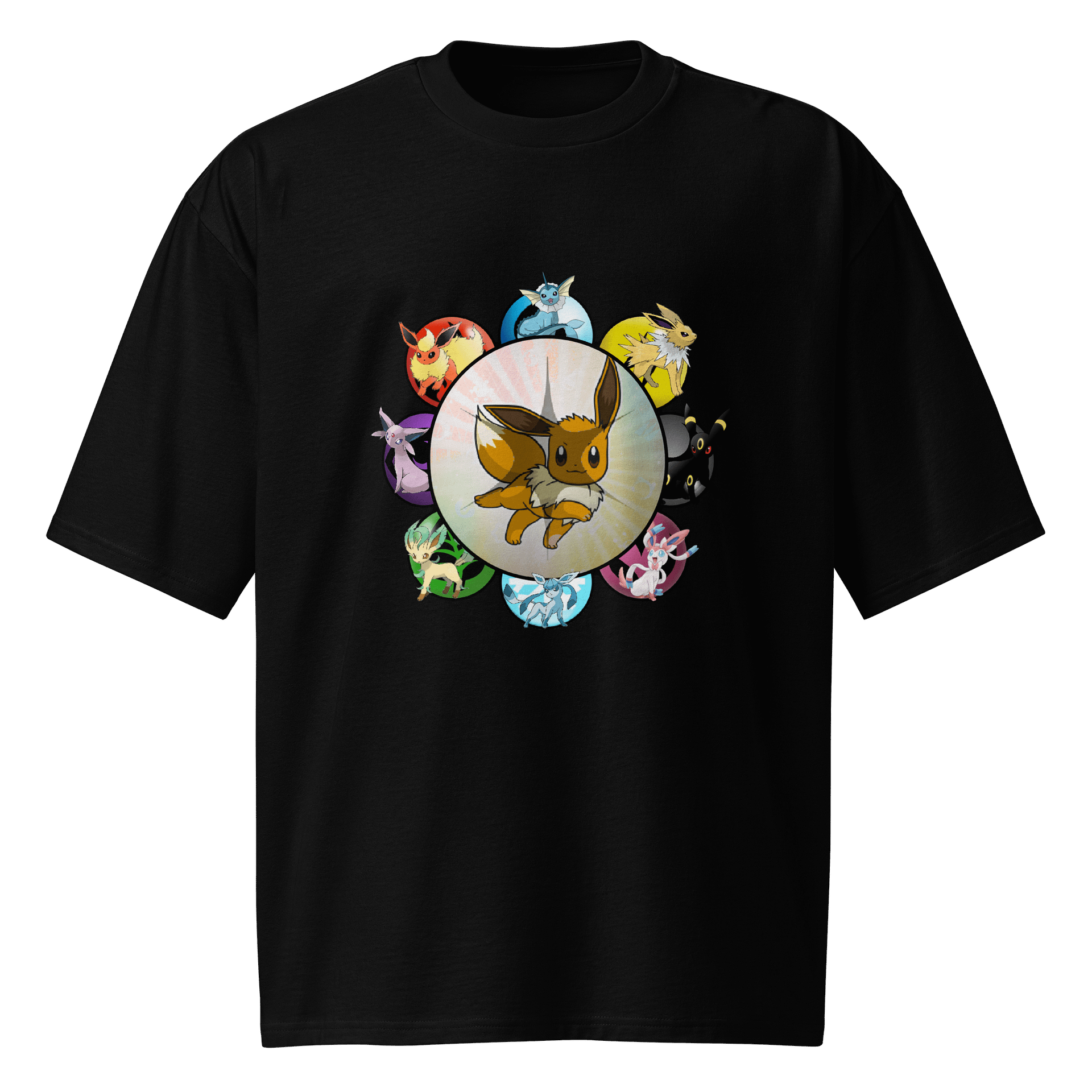 Fluffy Fox Variations Oversized Tee product image (1)