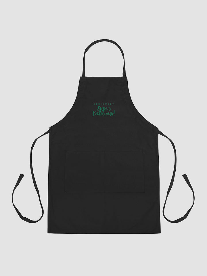 Super Delicious Embroidered Cooking Apron (Green) product image (2)