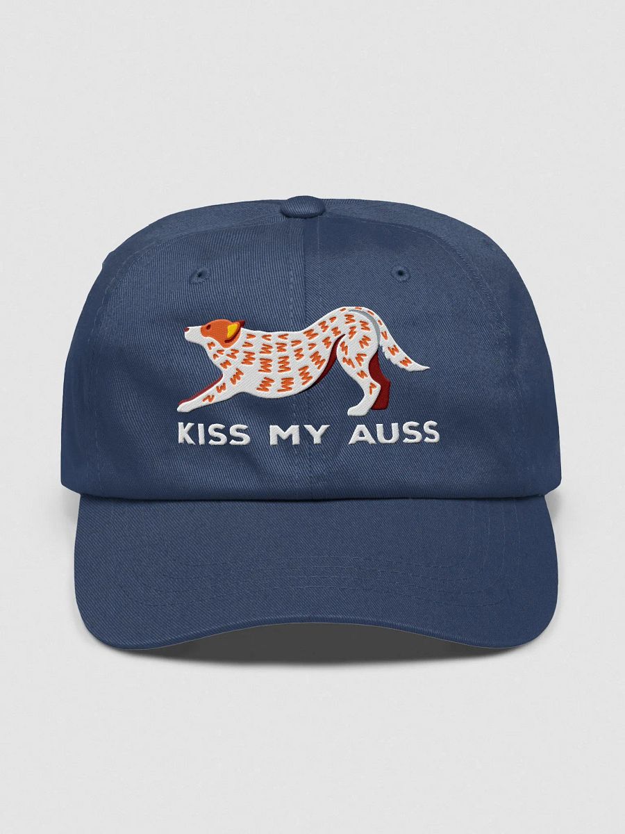 Kiss My Auss Classic Dad Hat(Embroidered) of an Australian Cattle Dog(Red Heeler) product image (33)
