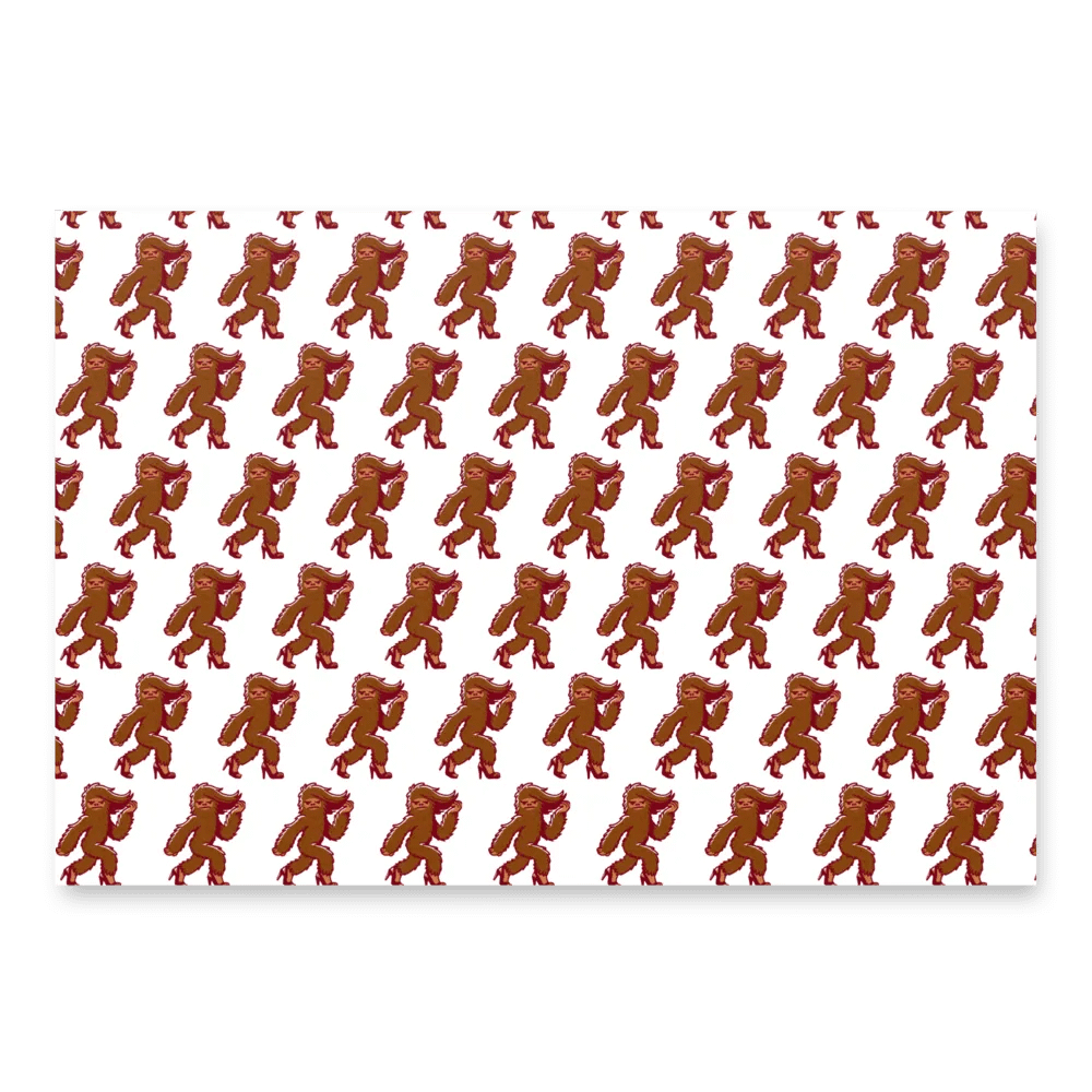 bigfoot wrapping paper product image (1)