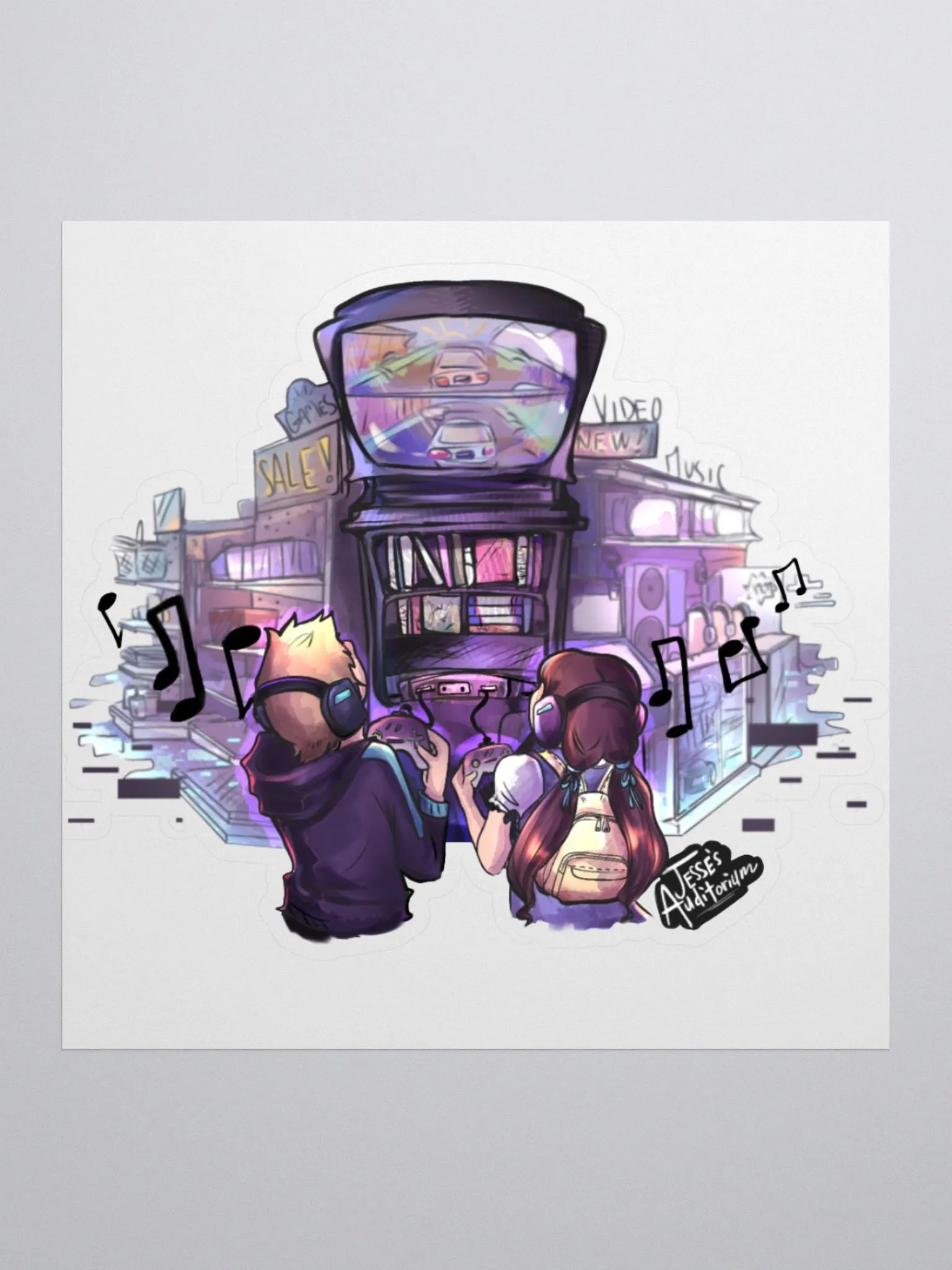 Kiss Cut Sticker - Purple Dreams product image (1)
