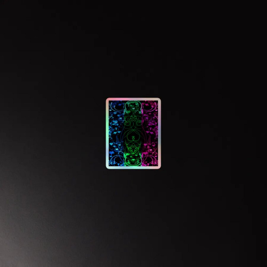 Polysexual Pride Flag Sticker (Flourish Variation) product image (4)