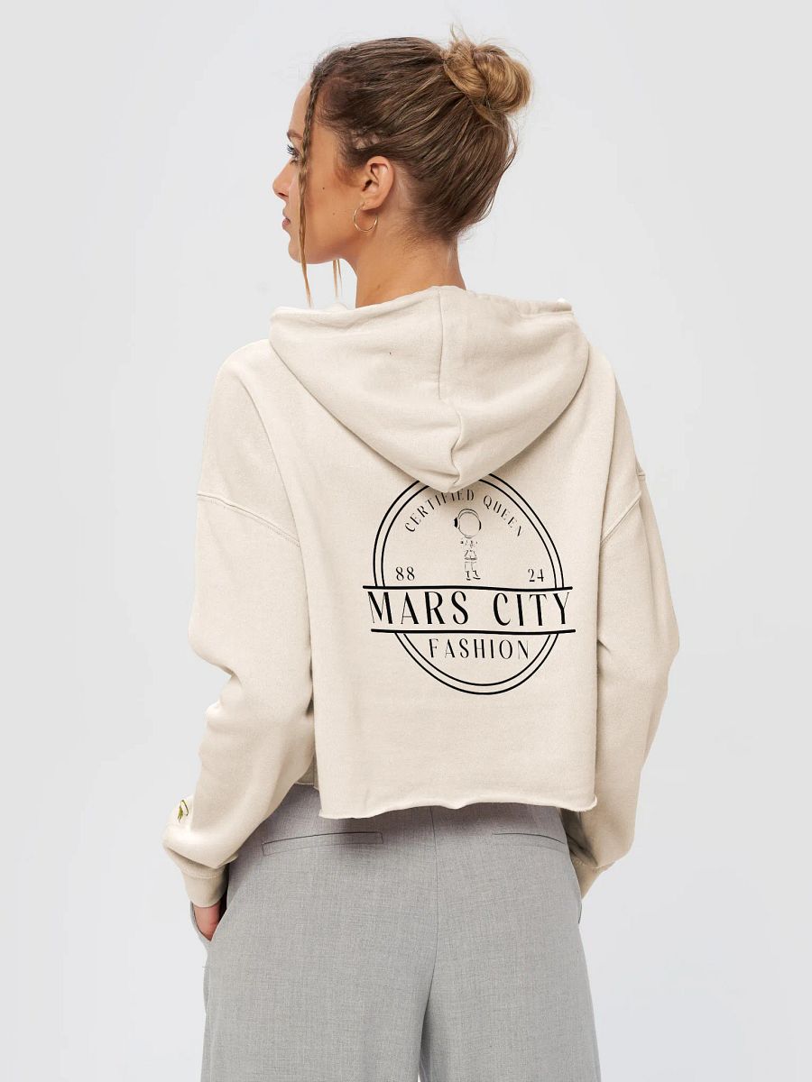 THE CERTIFIED QUEEN CROPPED HOODIE (5 LIGHT COLORS) product image (4)