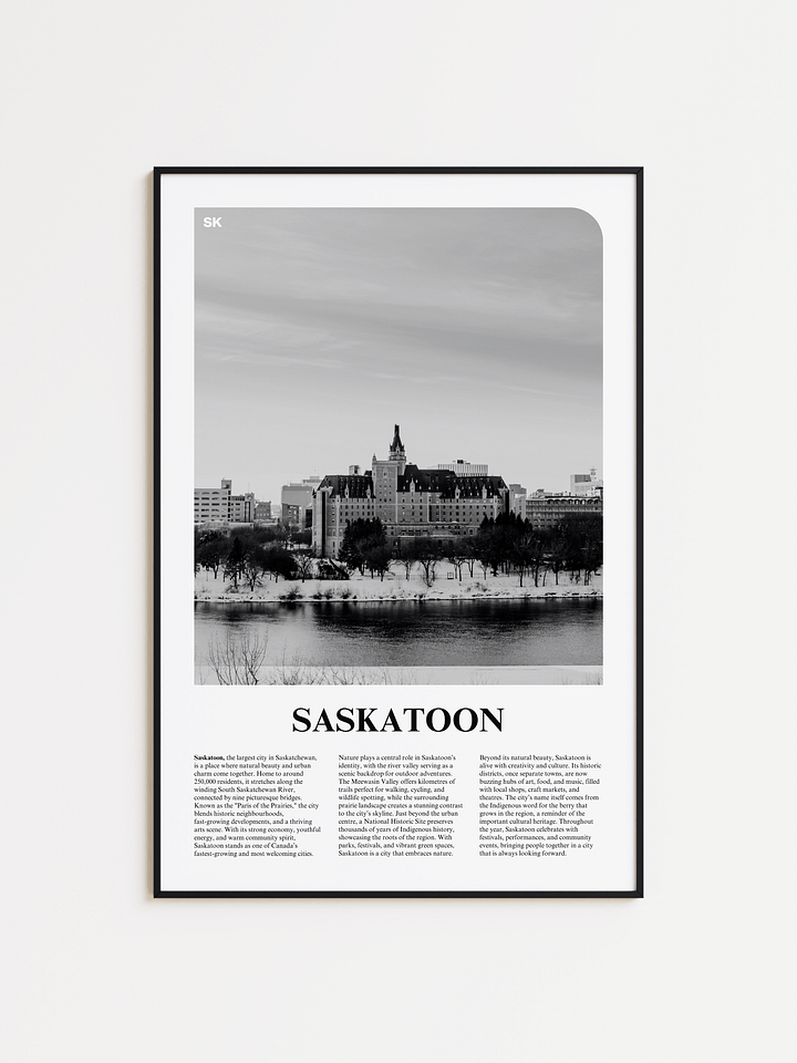 Saskatoon 01 Newspaper Poster product image (1)